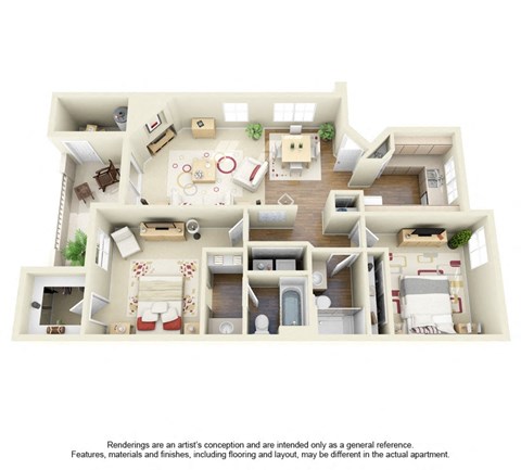C1 Floor Plan at Ventana, Scottsdale, Arizona